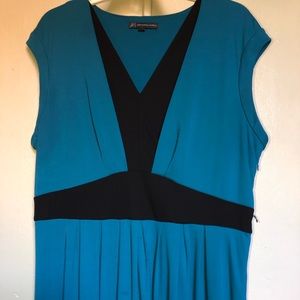 A beautiful never wore blue and black dress